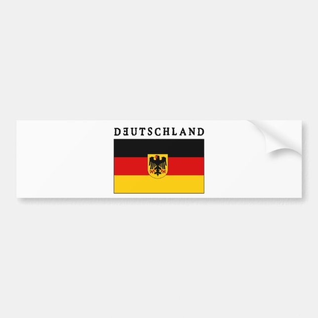 Deutschland Flagge Bildekal (Framsidan)