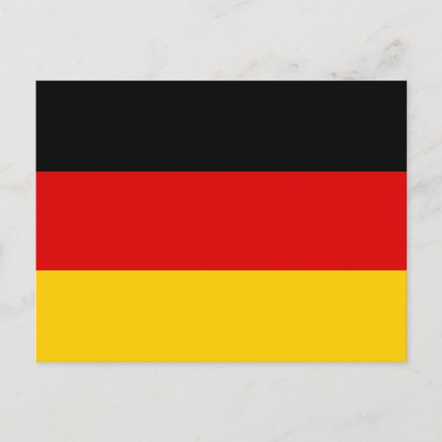 Deutschland Flagge Postkarte Vykort (Framsida)