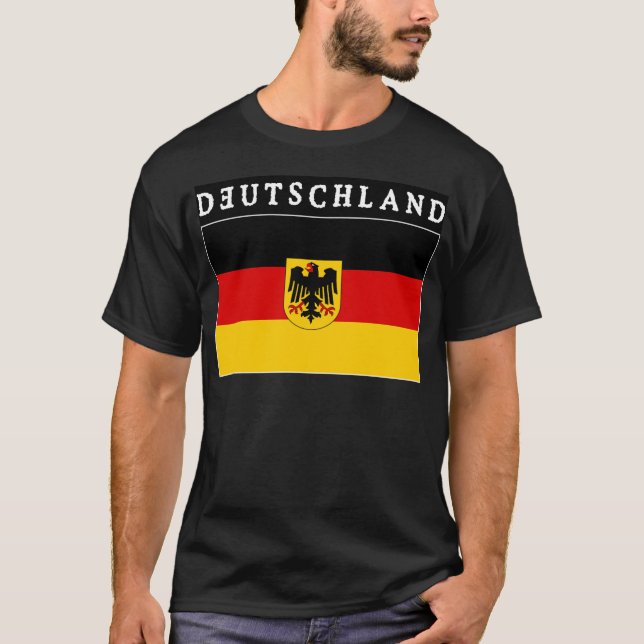 Deutschland Flagge Tee Shirt (Framsida)