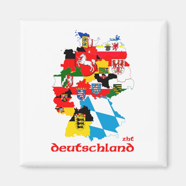Deutschland flaggor magnet (Framsidan)