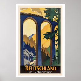 Deutschland im Schwarzwald Germany in Black Forest Poster