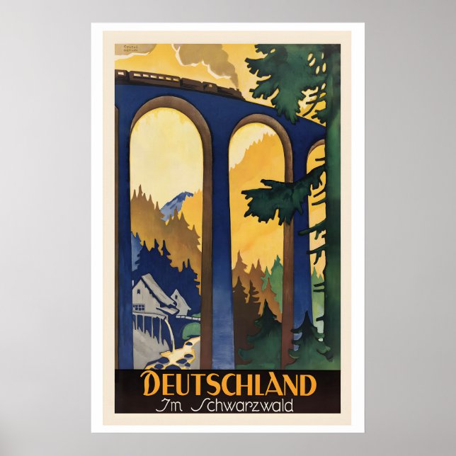 Deutschland im Schwarzwald Germany in Black Forest Poster (Framsidan)