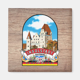 Deutschland Ingolstadt Vintage souvenir Magnet