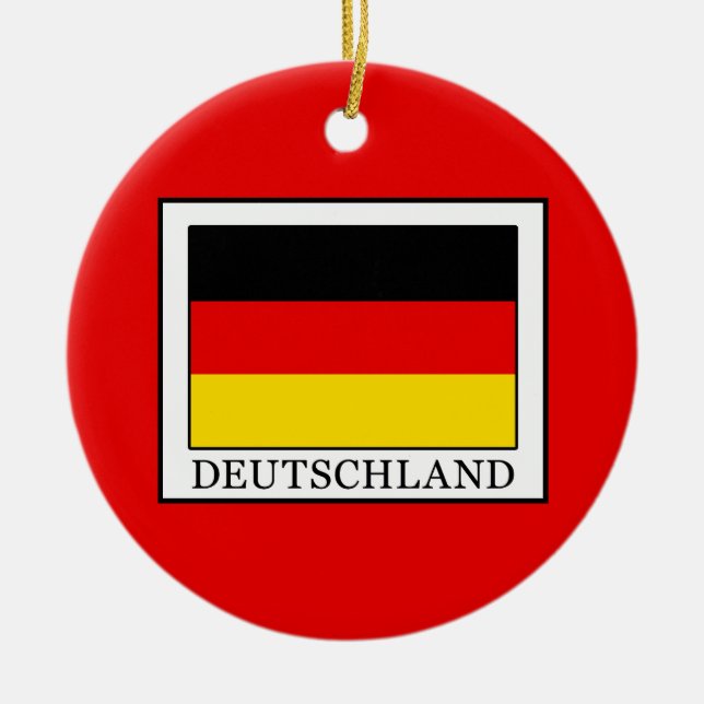 Deutschland Julgransprydnad Keramik (Framsidan)