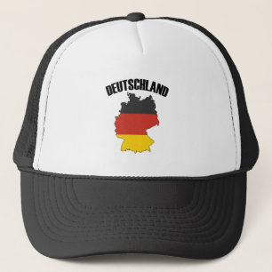 Deutschland Karta - Tyska Flagga - Tysklanda resor Keps
