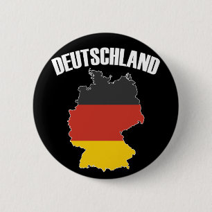 Deutschland Karta - Tyska Flagga - Tysklanda resor Knapp