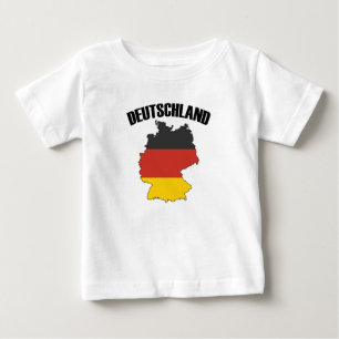 Deutschland Karta - Tyska Flagga - Tysklanda resor T Shirt