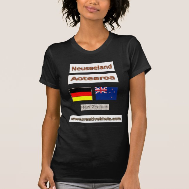 Deutschland Neuseeland T-shirt (Framsida)