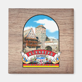 Deutschland Nürnberg Vintages Souvenir Magnet
