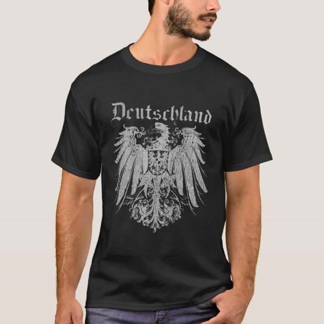 Deutschland Shirt - tyskarna Tee Prussian Tyskland (Framsida)
