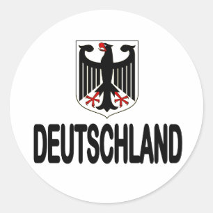 Deutschland Soccer Fußball Eagle Stickers Runt Klistermärke
