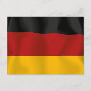 Deutschland Tyskland Bundesflaggge Flagga Vykort