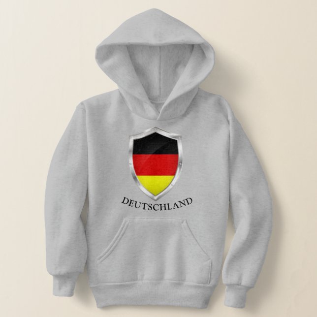 Deutschland Ungdoms-Hoodie T Shirt (Laydown)