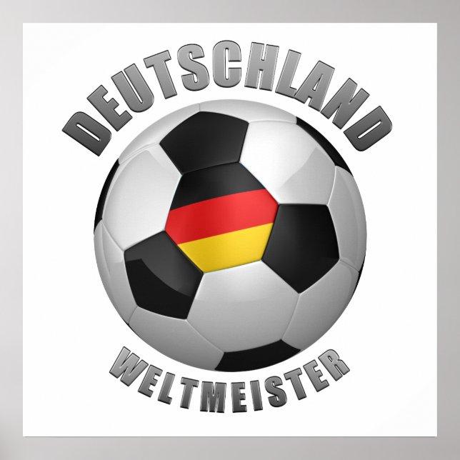 Deutschland Weltmeister Poster (Framsidan)