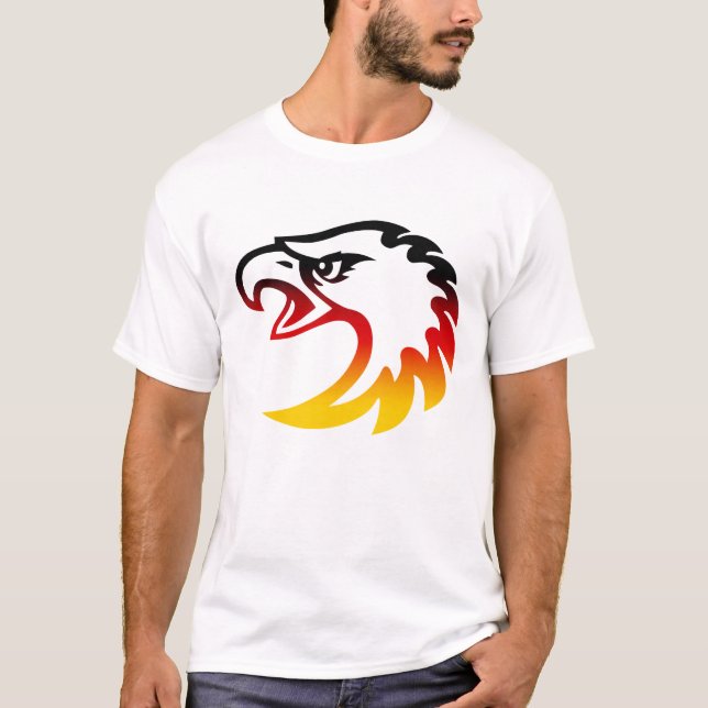 Deutschlandadlerkopf T-shirt (Framsida)
