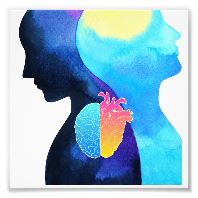 Deux âmes un coeur fototryck (Framsidan)