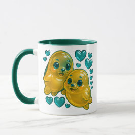Deux phoques stylisés mugg
