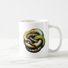 Deux serpents entrelacés kaffemugg