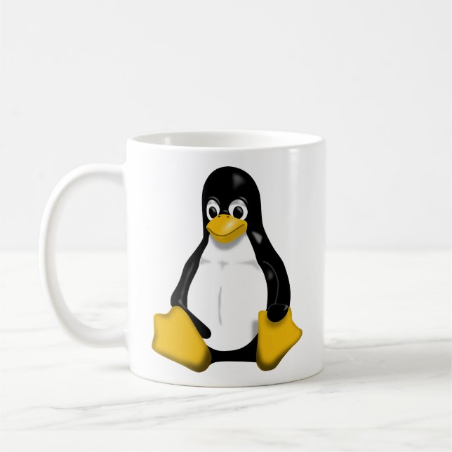 /dev/coffee0 Linuxmugg Kaffemugg (Vänster)