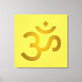 Devanagari om - Canary Canvastryck