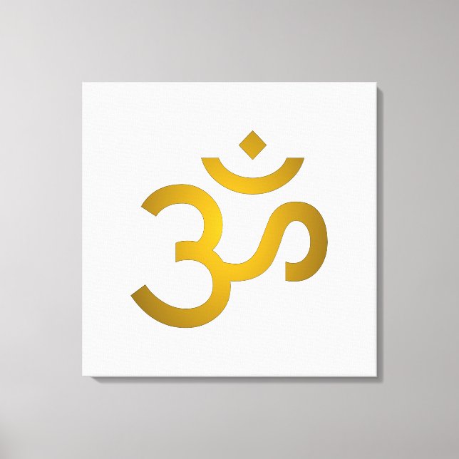 Devanagari om  canvastryck (Framsida)