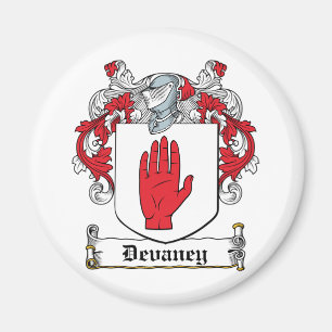 Devaney familjvapensköld magnet
