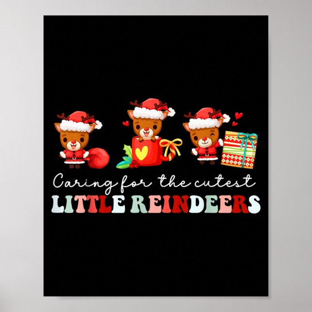 Devdoxtee Caring For The Cutest Reindeers Mother B Poster (Framsidan)