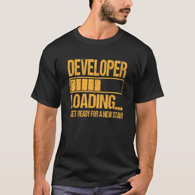 Developer Study Student Developer Loading T Shirt (Framsida)