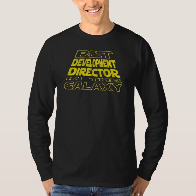 Development Director Space Backside Design T Shirt (Framsida)