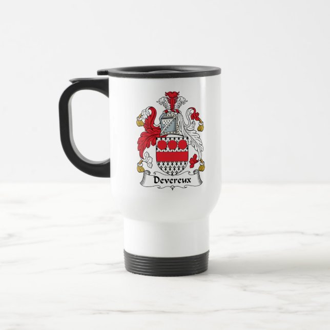 Devereux familjvapensköld resemugg (Vänster)