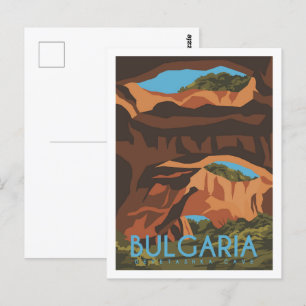 Devetashka Cave Bulgaria Travel Ställe Illustratio Vykort