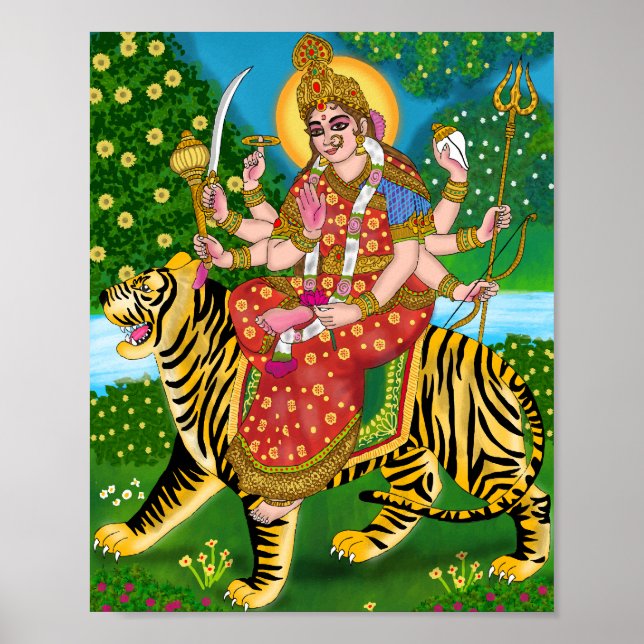 Devi Durga Photo Poster (Framsidan)