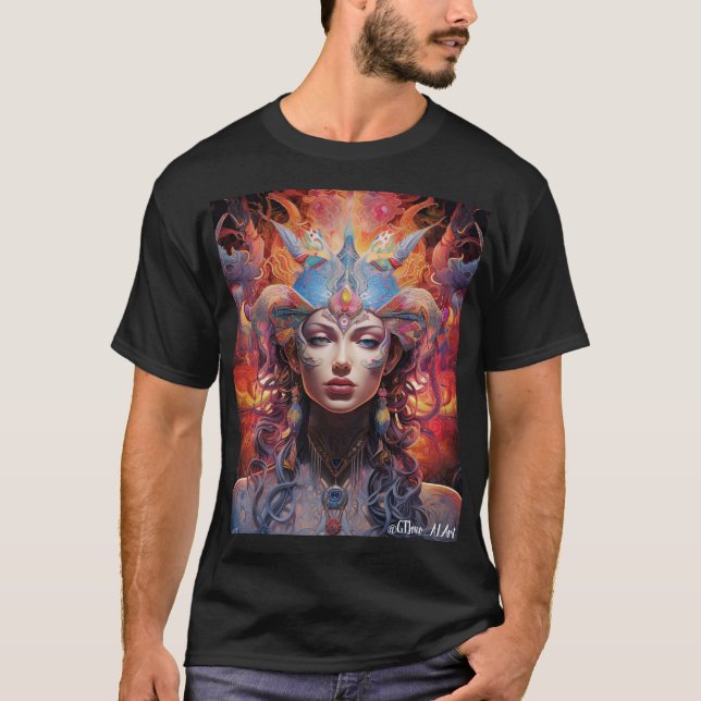 Deviance Princess - Extraordinär Abstrakt T Shirt (Framsida)