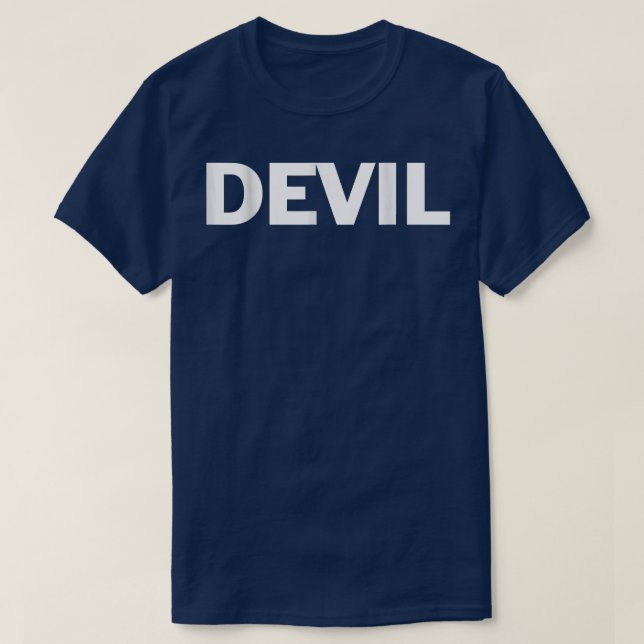 Devil Lazy Halloween Costume Funny T 1752 Shirt (Design framsida)