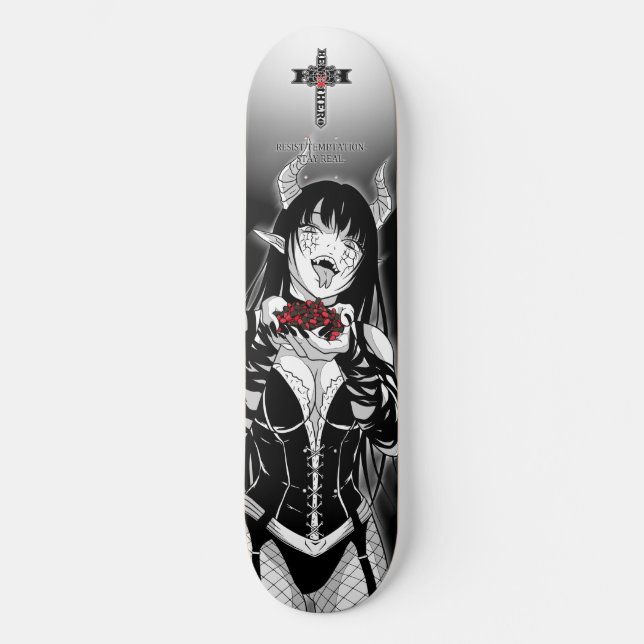 Devil Mini Skateboard Bräda 18,5 Cm (Framsida)