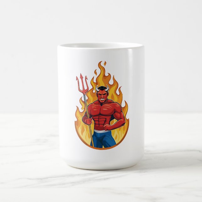 Devil with trident kaffemugg (Center)