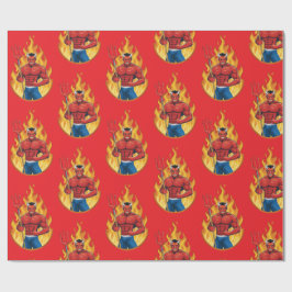 Devil with trident presentpapper