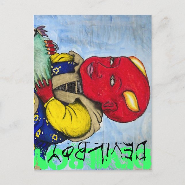 Devilboy-kort Vykort (Framsida)