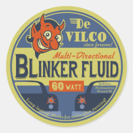 DeVilCo Blinker Fluid Runt Klistermärke