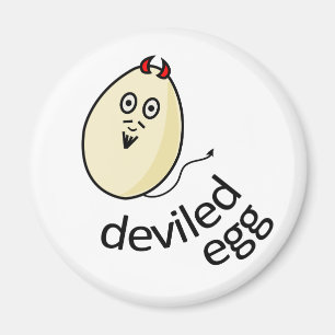 Deviled äggmagnet magnet