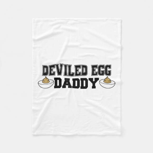 Deviled Egg Daddy - Funny Thanksgiving Deviled Egg Fleecefilt (Framsidan)