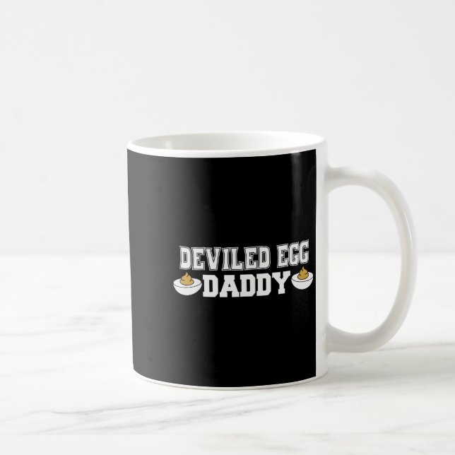 Deviled Egg Daddy - Funny Thanksgiving Deviled Egg Kaffemugg (Höger)