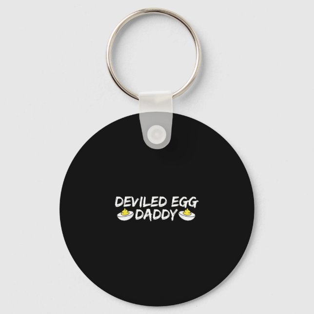 Deviled Egg Daddy Retro Middag Du Vet Varför Jag Ä Nyckelring (Framsida)