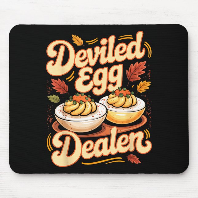 Deviled Egg Er Funny Retro Thanksgiving Food Quote Musmatta (Framsidan)