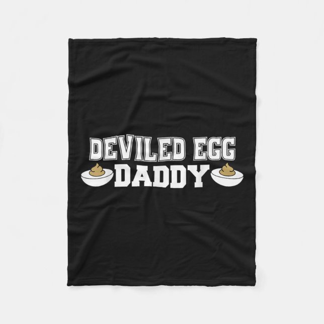 Deviled Egg Pappa - Lustig Thanksgiving Deviled Eg Fleecefilt (Framsidan)