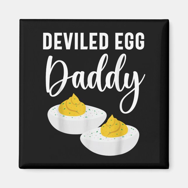 Deviled Egg pappa Manar Women Kids Magnet (Framsidan)