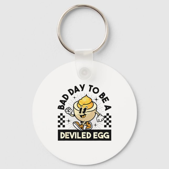 Deviled Egg Thanksgiving Eggs For Men Women Funny  Nyckelring (Framsida)