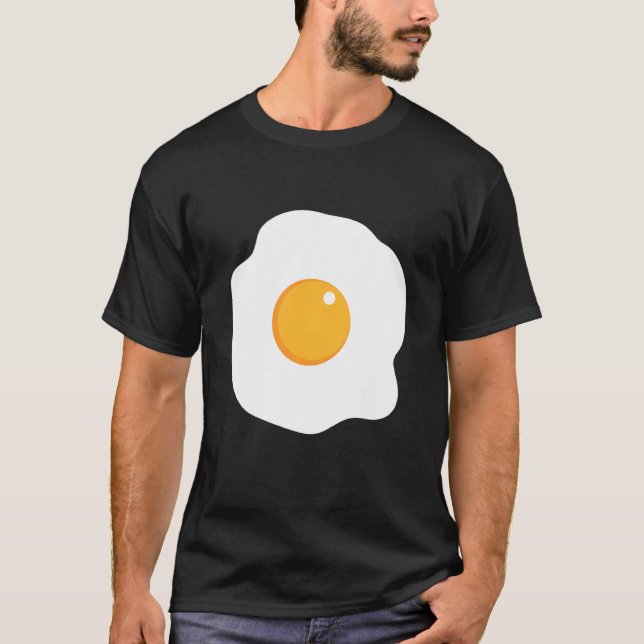 Devilg Egg Costume Add Djävulen Horns and Svan Hal T Shirt (Framsida)