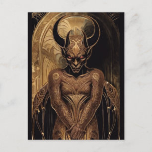 Devilish Demon Art Vykort