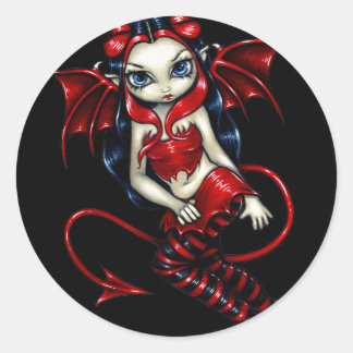"Devilish Fairy" Sticker Runt Klistermärke